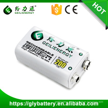 A bateria recarregável de 9V 200mAh 23F6-220 para o medidor de medição faz em China